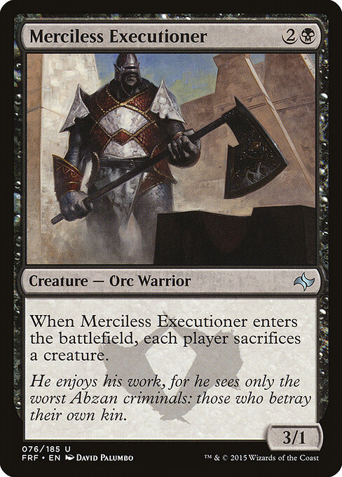 Merciless Executioner - Fate Reforged Magic card