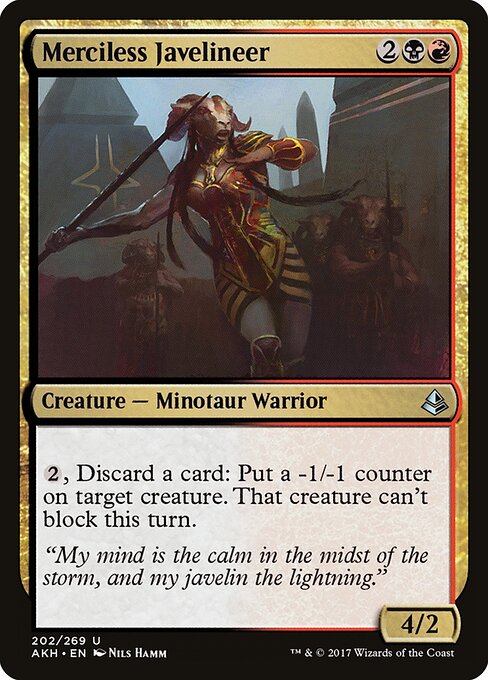 Merciless Javelineer - Amonkhet Magic card