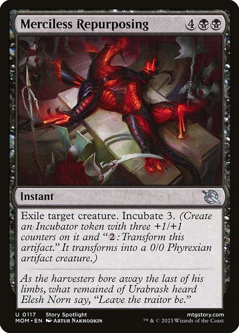 Merciless Repurposing - March of the Machine Magic card