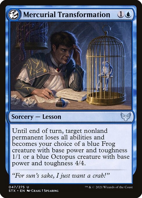 Mercurial Transformation - Strixhaven: School of Mages Magic card