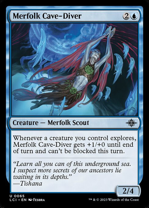 Merfolk Cave-Diver - The Lost Caverns of Ixalan Magic card