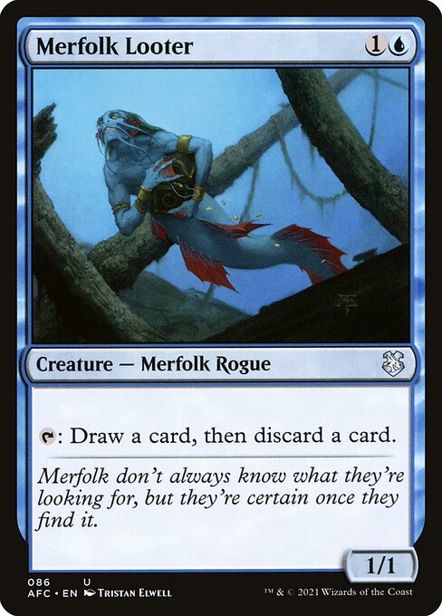Merfolk Looter - Forgotten Realms Commander Magic card