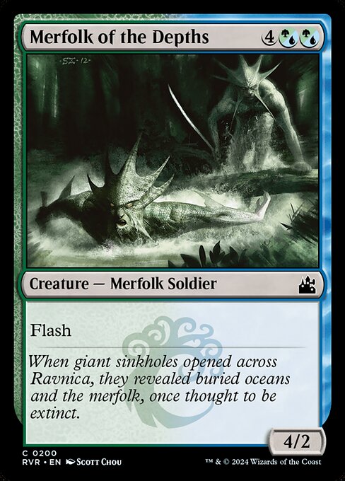 Merfolk of the Depths - Ravnica Remastered Magic card