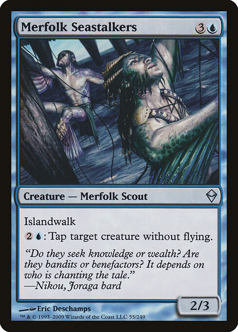 Merfolk Seastalkers - Zendikar Magic card