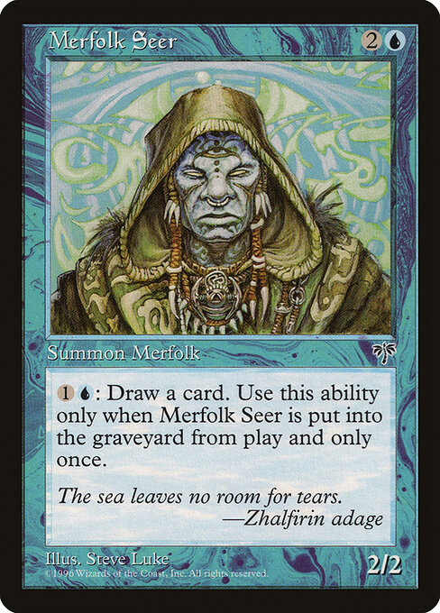Merfolk Seer - Mirage Magic card