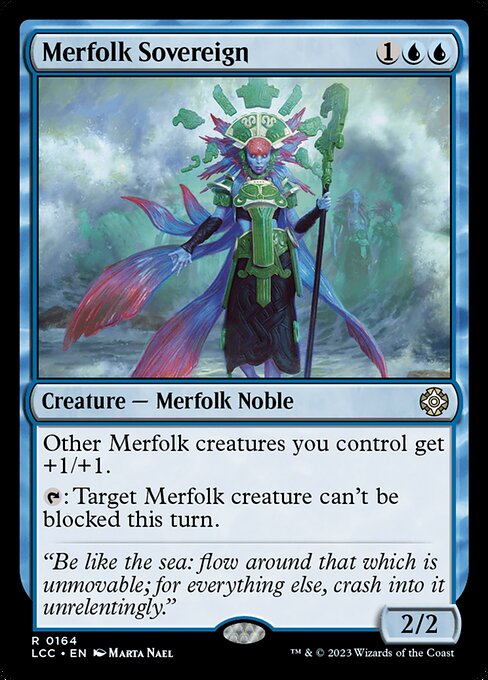 Merfolk Sovereign - The Lost Caverns of Ixalan Commander Magic card