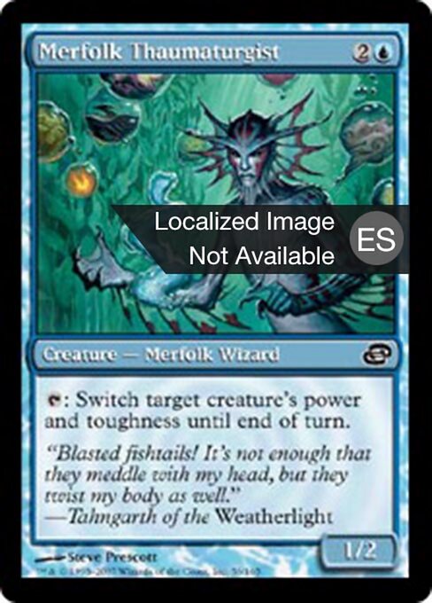 マーフォークの秘術師 (Merfolk Thaumaturgist) - Planar Chaos (#56) - Illustrated by Steve Prescott - Magic: The Gathering Card