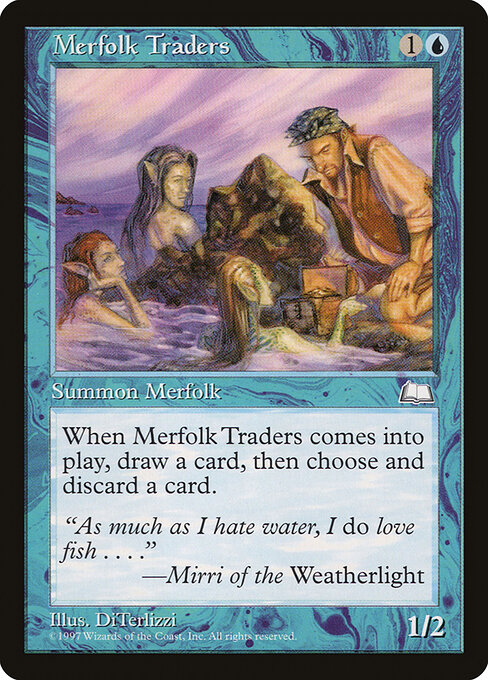 Merfolk Traders - Weatherlight Magic card