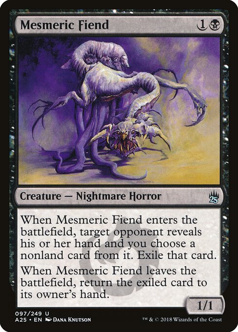 Mesmeric Fiend - Masters 25 Magic card