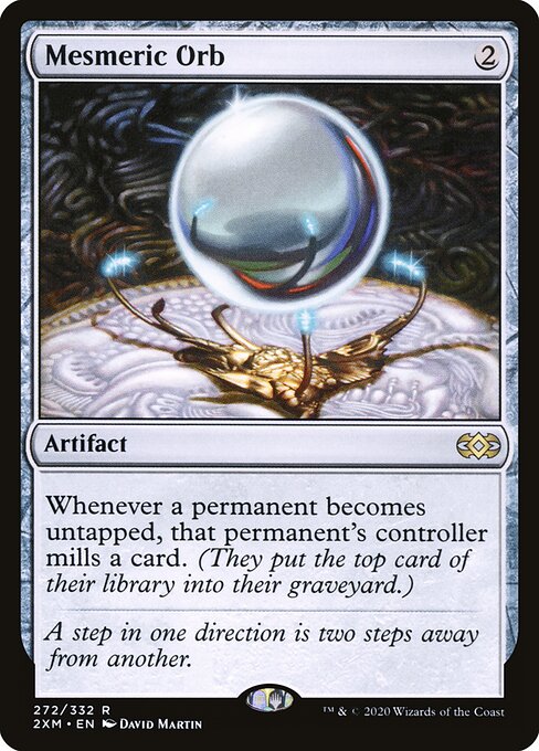 Mesmeric Orb - Double Masters (#272) - Illustrated by David Martin - Magic: The Gathering Card