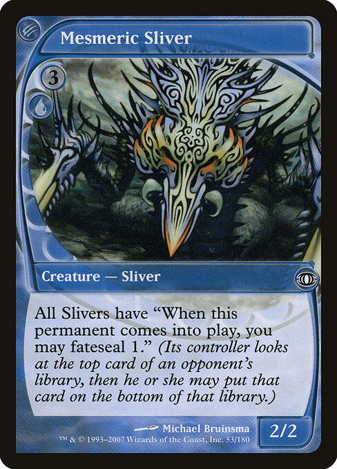 Mesmeric Sliver - Future Sight (#53) - Illustrated by Michael Bruinsma - Magic: The Gathering Card