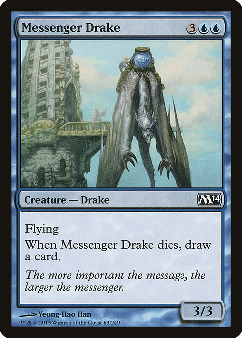 Messenger Drake - Magic 2014 Magic card