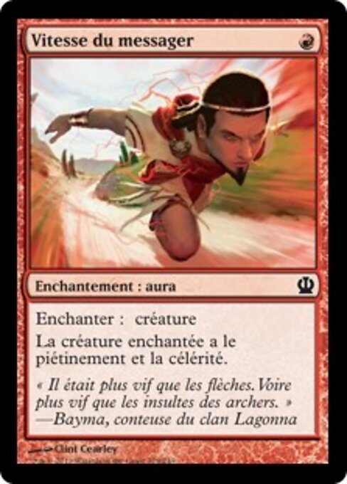 Vitesse du messager (Messenger's Speed) - Theros (#129) - Illustrated by Clint Cearley - Magic: The Gathering Card