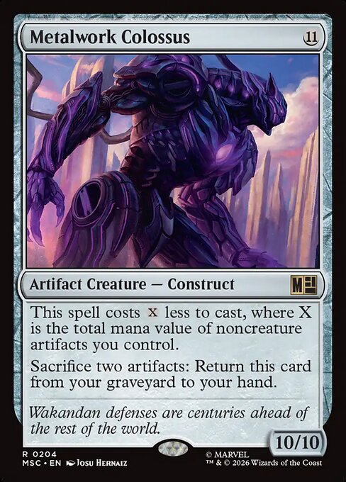 Metalwork Colossus - Marvel Super Heroes Commander Magic card