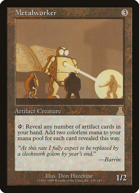Metalworker - Urza's Destiny (#135) - Illustrated by Don Hazeltine - Magic: The Gathering Card