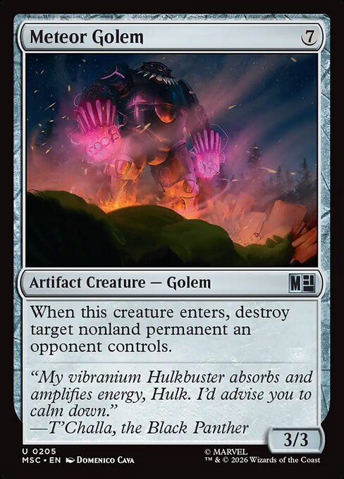 Meteor Golem - Marvel Super Heroes Commander Magic card