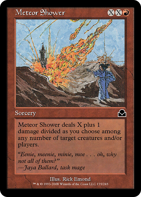 Meteor Shower - Masters Edition II Magic card