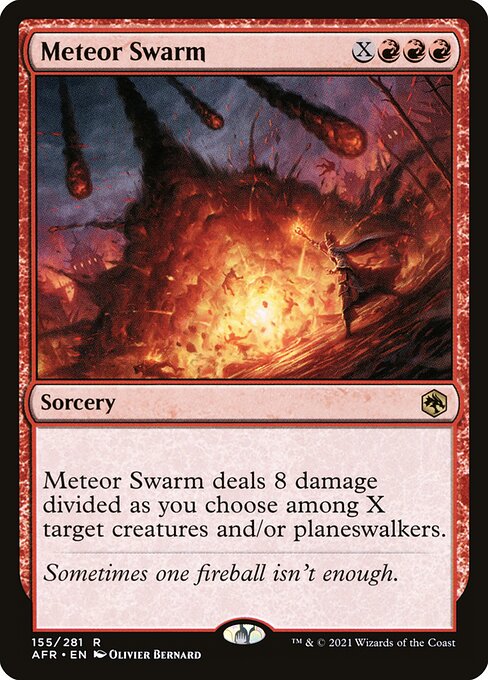 Meteor Swarm - Adventures in the Forgotten Realms Magic card