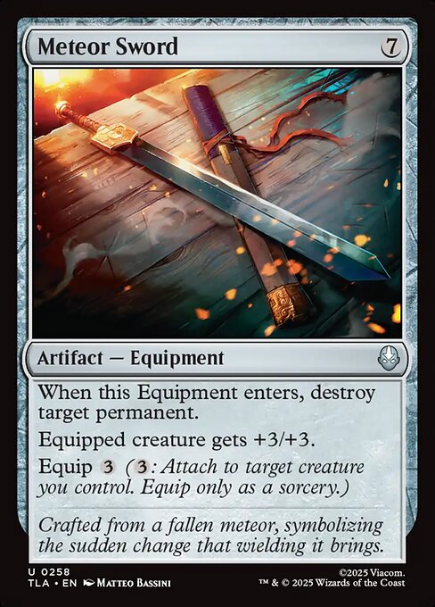 Meteor Sword - Avatar: The Last Airbender Magic card