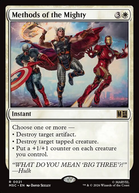 Methods of the Mighty - Marvel Super Heroes Commander Magic card