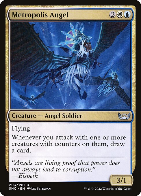 Metropolis Angel - Streets of New Capenna Magic card