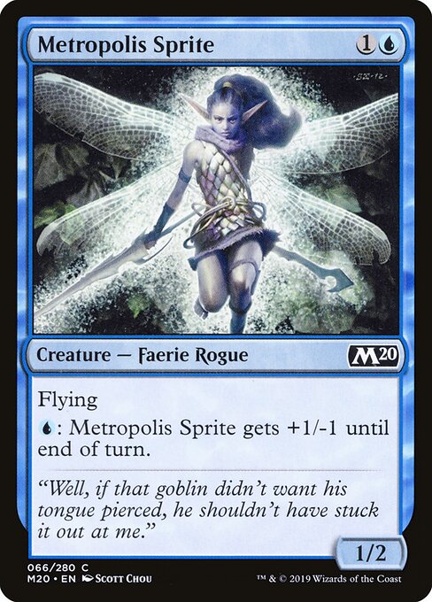 Metropolis Sprite - Core Set 2020 Magic card
