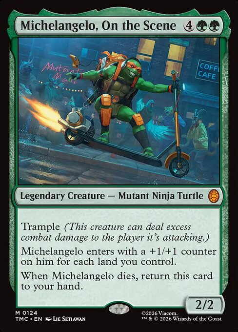 Michelangelo, On the Scene