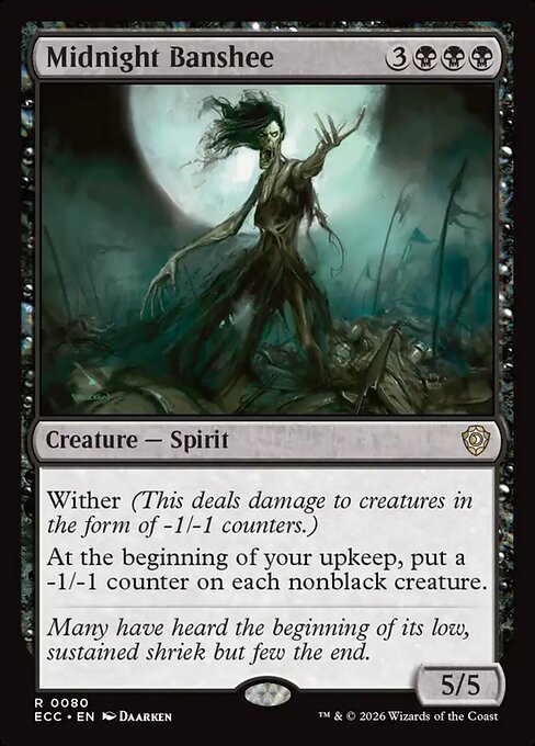 Midnight Banshee - Lorwyn Eclipsed Commander Magic card