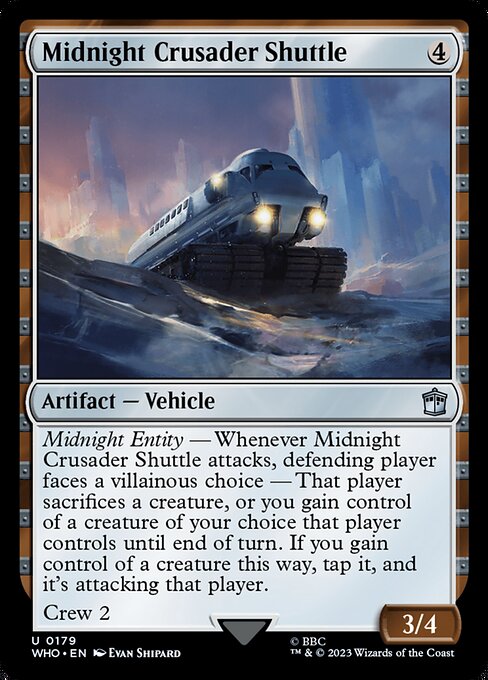 Midnight Crusader Shuttle - Doctor Who Magic card