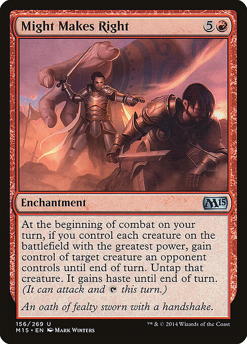 Might Makes Right - Magic 2015 Magic card