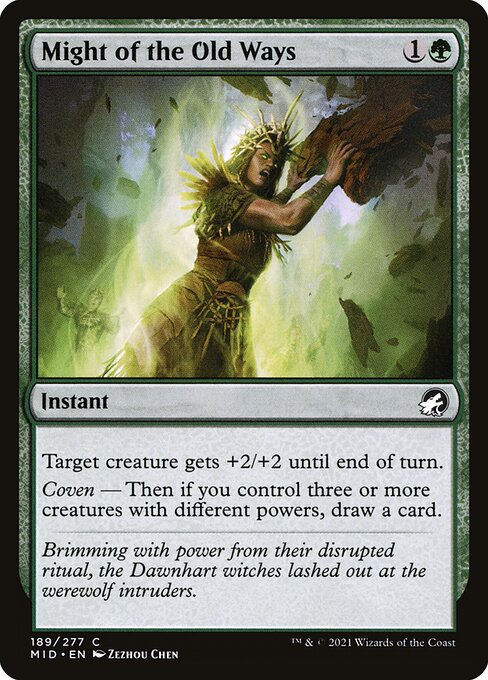Might of the Old Ways - Innistrad: Midnight Hunt Magic card
