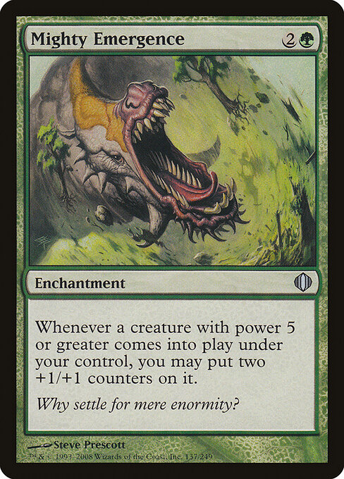 Mighty Emergence - Shards of Alara Magic card