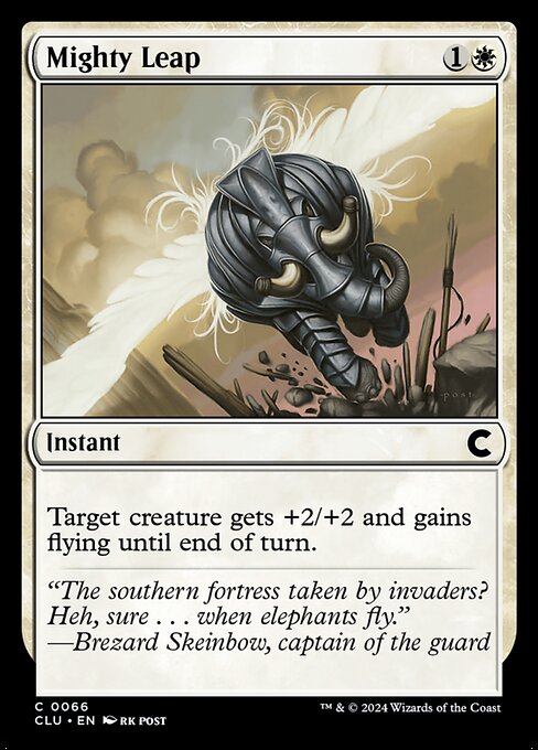 Mighty Leap - Ravnica: Clue Edition (#66) - Illustrated by rk post - Magic: The Gathering Card