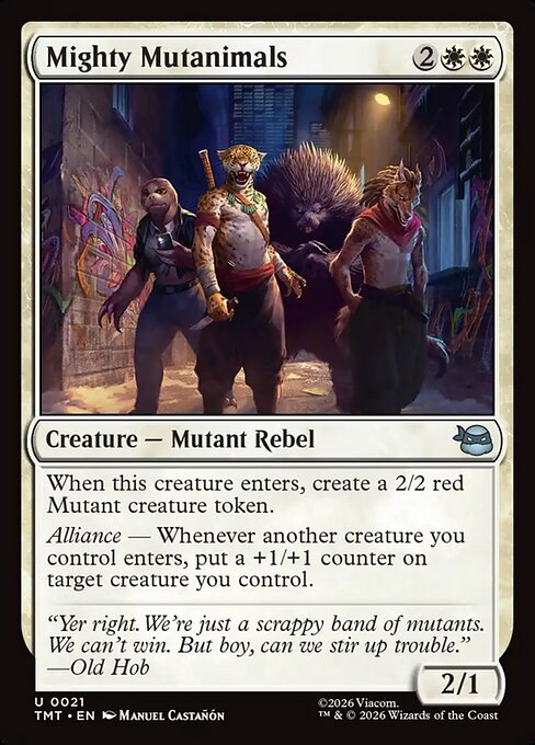 Mighty Mutanimals art by Manuel Castañón