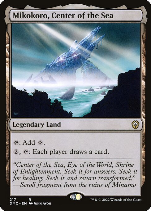 Mikokoro, Center of the Sea - Dominaria United Commander (#217) - Illustrated by John Avon - Magic: The Gathering Card