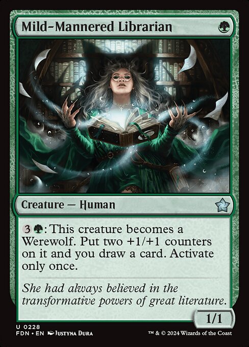 Mild-Mannered Librarian - Foundations Magic card