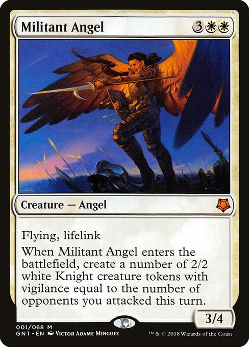 Militant Angel - Game Night Magic card