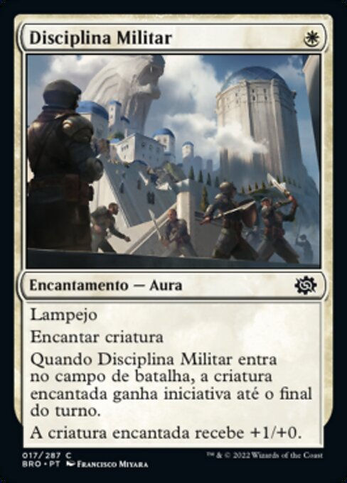 Discipline militaire (Military Discipline) - The Brothers' War (#17) - Illustrated by Francisco Miyara - Magic: The Gathering Card