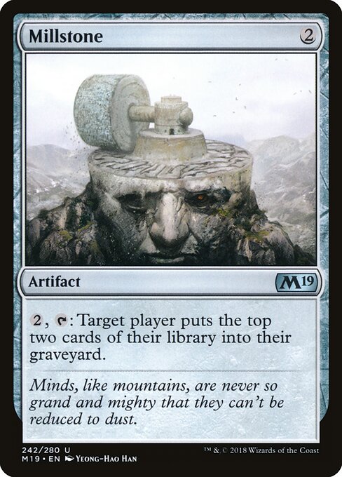 Millstone - Core Set 2019 (#242) - Illustrated by Yeong-Hao Han - Magic: The Gathering Card