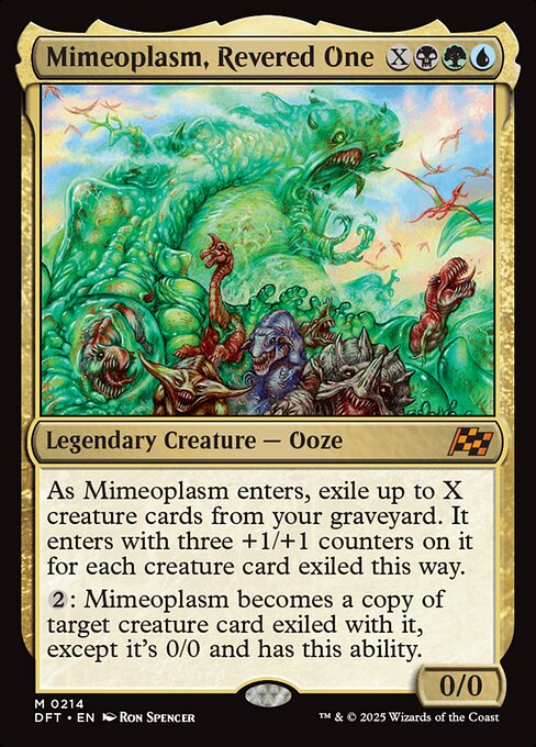 Mimeoplasm, Revered One - Aetherdrift Magic card