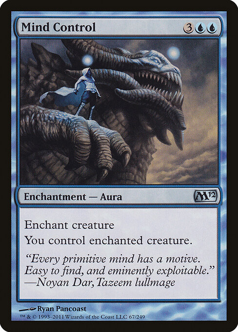 Mind Control - Magic 2012 Magic card