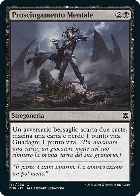 Drenar la mente (Mind Drain) - Zendikar Rising (#114) - Illustrated by Grzegorz Rutkowski - Magic: The Gathering Card
