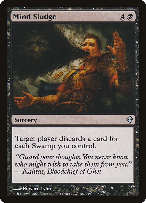 Mind Sludge - Zendikar Magic card