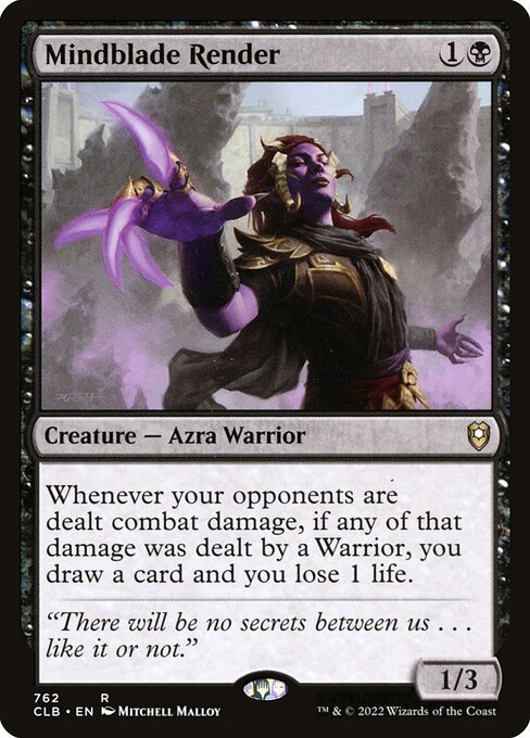 Dissolutrice della Lama Mentale (Mindblade Render) - Commander Legends: Battle for Baldur's Gate (#762) - Illustrated by Mitchell Malloy - Magic: The Gathering Card