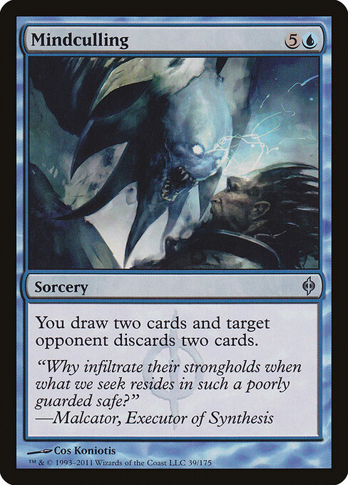 Mindculling - New Phyrexia Magic card