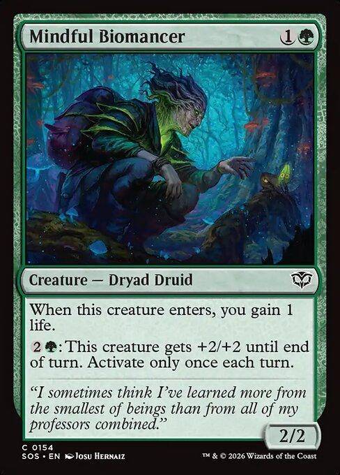 Mindful Biomancer - Secrets of Strixhaven Magic card