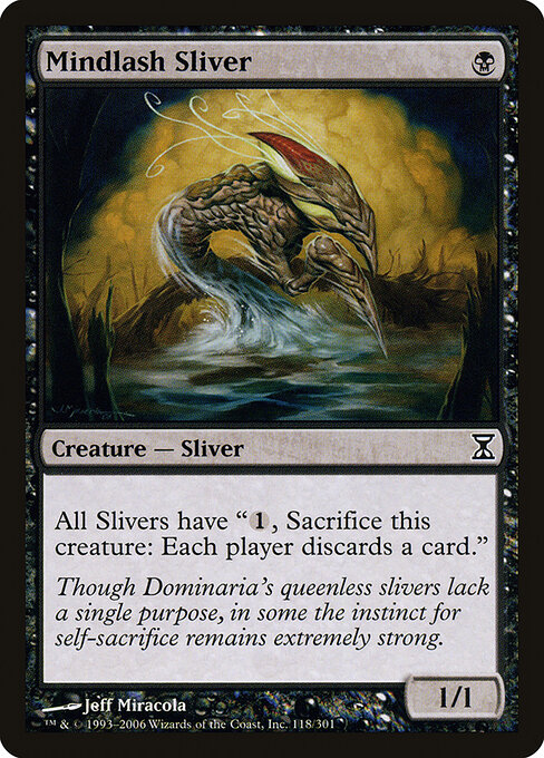 Mindlash Sliver - Time Spiral Magic card