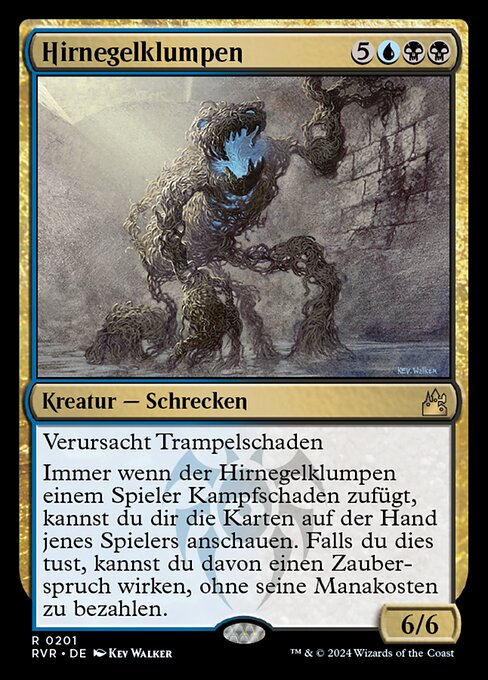 Masse sangsucéphale (Mindleech Mass) - Ravnica Remastered (#201) - Illustrated by Kev Walker - Magic: The Gathering Card
