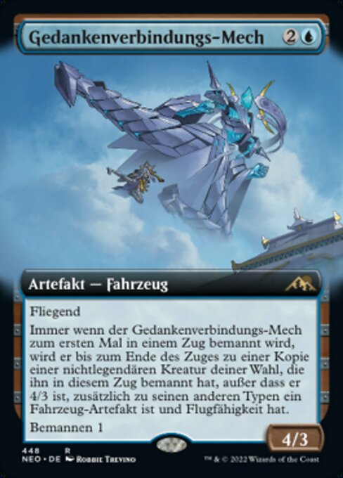 Gedankenverbindungs-Mech (Mindlink Mech) - Kamigawa: Neon Dynasty (#448) - Illustrated by Robbie Trevino - Magic: The Gathering Card