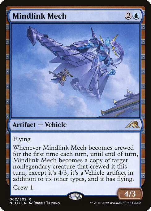 Mindlink Mech - Kamigawa: Neon Dynasty (#62) - Illustrated by Robbie Trevino - Magic: The Gathering Card